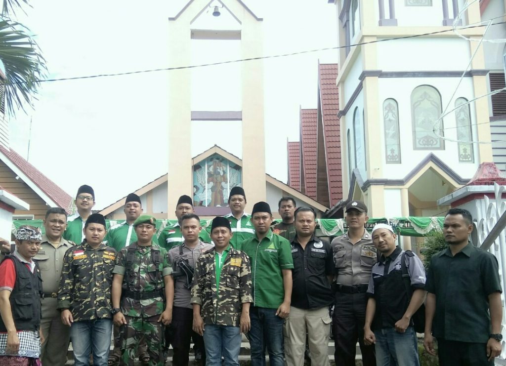 Sejumlah Ormas Jaga Pelaksanaan Ibadah Natal di Gereja GMIBM Kotamobagu