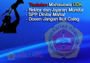 Mahasiswa UDK Ngotot Rektor dan Jajaran Mundur