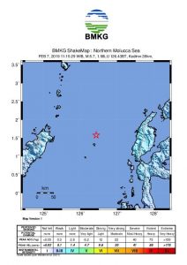 Pusat Gempa 5,6 Scala Richter di Halmahera Barat