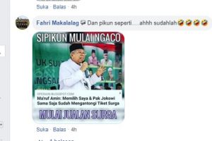Cek Fakta: Ma’ruf Amin: Memilih Saya & Pak Jokowi Sama Saja Sudah Mengantongi Tiket Surga