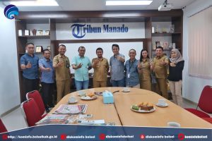 Diskominfo Bolsel Kunjungi Perusahaan Pers di Manado