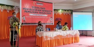 Bawaslu Sulut Sosialisasikan Penyelesaian Sengketa Pilkada di Kabupaten Kepulauan Sangihe