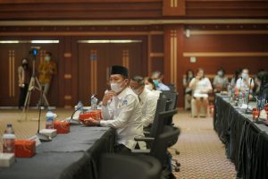 Bupati Iskandar Hadiri High Level Meeting  TIPD dan Pengukuhan TP2DD