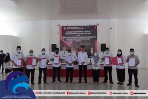 Bupati Iskandar membuka Kegiatan Sosialisasi Peraturan Bupati No 9 Tahun 2021