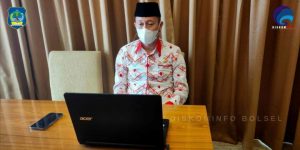 Bupati Iskandar Mengikuti Rakornas Pengawasan Intern Pemerintah Tahun 2021
