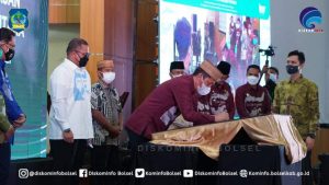 Bupati Iskandar Hadiri Kegiatan Regional Meeting Kawasan Teluk Tomini dan Maluku Utara Serta Inovasi Expo Tahun 2021