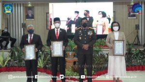 Hadiri Acara Syukuran Hari Bhayangkara ke-75 Ini Pesan Bupati Bolsel