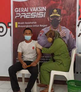 Gerai Vaksin Presisi Polres Kotamobagu, Per Hari Vaksin Ribuan Orang
