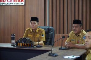 Bupati Iskandar Ikuti Rakor Program Pemberantasan Korupsi KPK