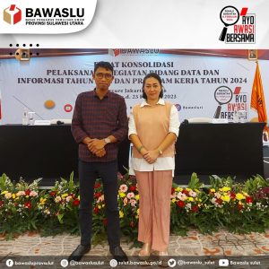 Bawaslu Sulut hadiri Rapat Konsolidasi pelaksanaan Bidang Data dan Informasi Tahun 2023 dan Program Kerja Tahun 2024