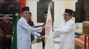 Ketua LPTQ Iskandar Kamaru lepas Kafilah Sulut ke STQH Nasional XXVII Tahun 2023