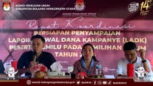 KPU Bolmut Ingatkan Partai Politik Laporkan Dana Kampanye Pemilu 2024