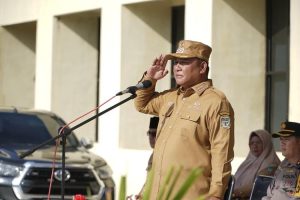 Wabup Deddy Pimpin Apel Gelar Pasukan Pengamanan TPS Pemilu 2024