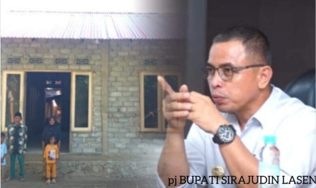 Pj Sirajudin Lasena Wujudkan Mimpi Warga Miskin di Bolmut