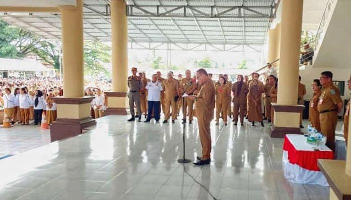 Pj Bupati Bolmong Pimpin Apel Perdana