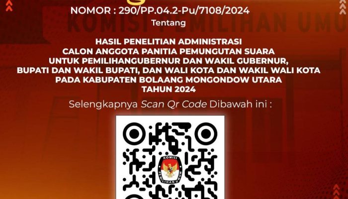 Ini Hasil Penelitian Administrasi PPS Yang di Umumkan KPUD Bolmut