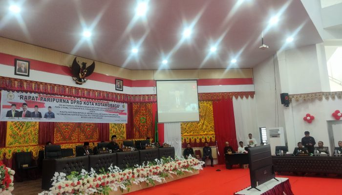 Kenapa Rapat Paripurna DPRD Kotamobagu Mendengarkan Pidato Presiden RI Diskors?