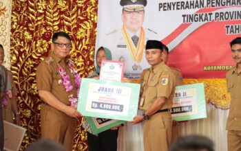 Pj Wali Kota Abdullah Mokoginta Apresiasi Sekolah Penerima Penghargaan Adiwiyata