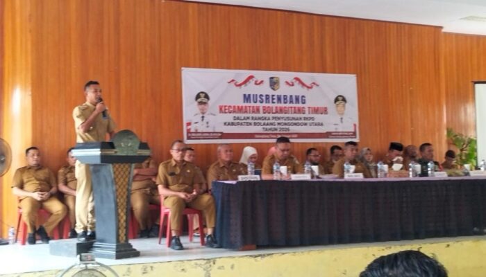 Wabup Bolmut Aditya Pontoh Hadiri Musrenbang Kecamatan Bolangitang Timur