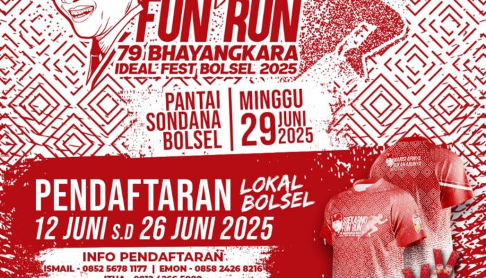 Meriahkan Bulan Bung Karno dan HUT Bhayangkara ke-79,Soekarno Run 2025 Siap Di Gelar Di Bolsel