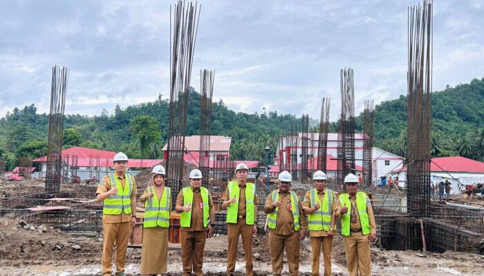 Bupati Bolsel Pimpin Apel Kerja di RSUD Serta Tinjau Langsung Progres  Pembangunan RSUD
