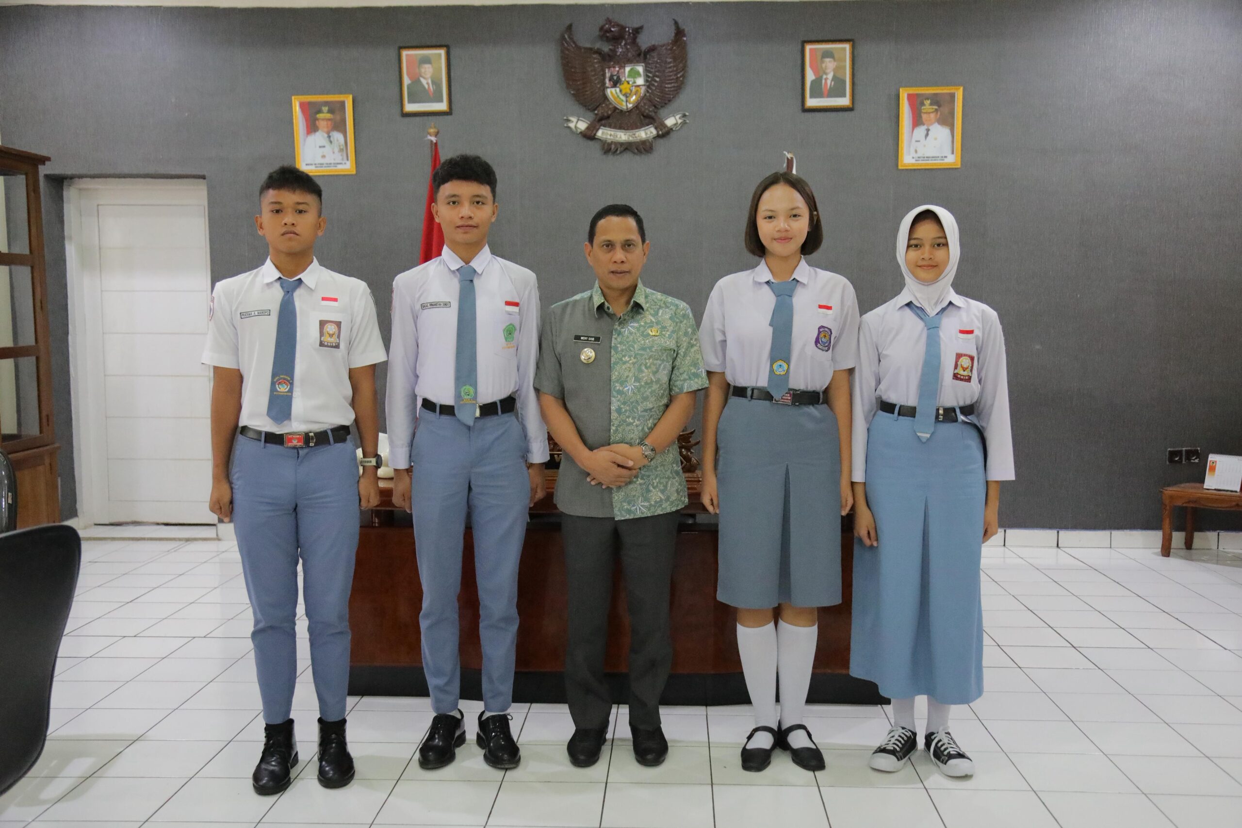 Wali Kota Kotamobagu Terima Kunjungan Calon Paskibraka Tingkat Provinsi dan Nasional Tahun 2025//Foto: Kominfo Kotamobagu.