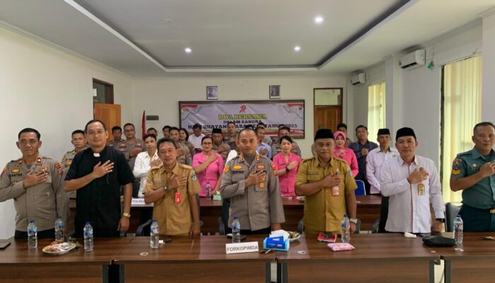 HUT Bhayangkara Ke-79 Polres Bolsel Gelar Doa Bersama Lintas Agama Yang Berlangsung Khidmat