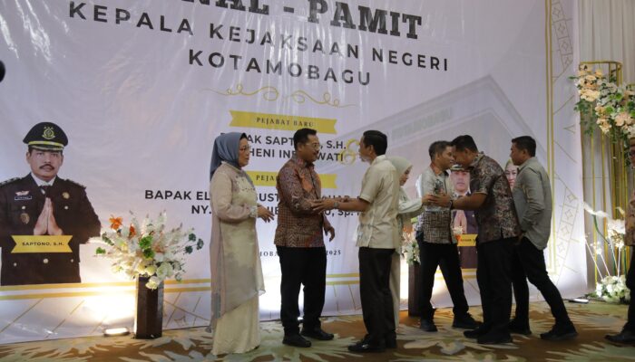 Wali Kota Kotamobagu Hadiri Kenal Pamit Kajari Kotamobagu