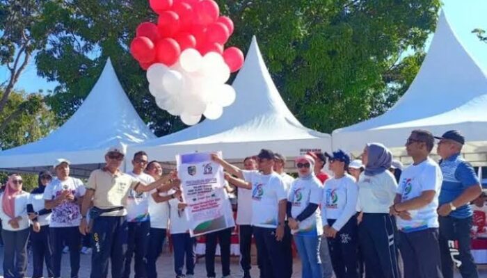 SJL-MAP dan Kapolres Boltara Canangkan Jalan Sehat