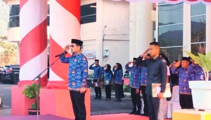 Pemda Boltara Gelar Apel Korpri, Dirangkaikan dengan HUT Koperasi Ke-78