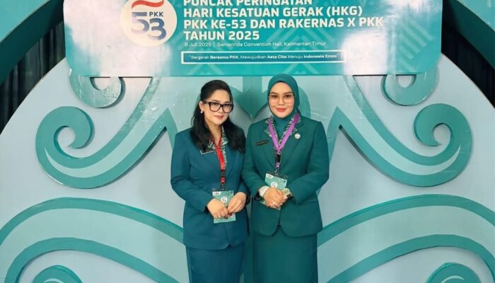 Rindah Gaib Mokoginta dan Resty Mangkat Somba Hadiri Puncak HKG di Kaltim