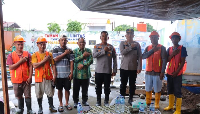 Kapolres Kotamobagu AKBP Irwanto Letakkan Batu Pertama Pembangunan TK Bhayangkari