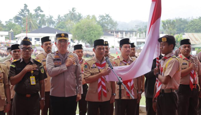 Wali Kota dr. Weny Gaib Pimpin Upacara Peringatan Hari Gerakan Pramuka ke-64 di Kotamobagu
