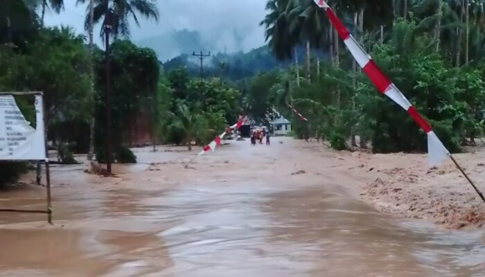 Banjir Melanda Desa Dayow, Kecamatan Pinolosian Timur