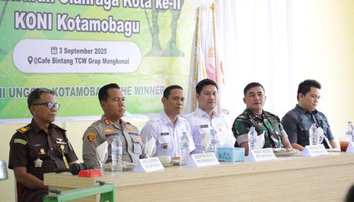 Musorkot KONI 2025 Digelar, Wali Kota Dorong Olahraga Kotamobagu Maju
