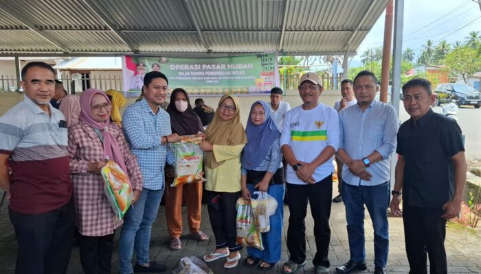 Wakil Wali Kota Kotamobagu Pantau Operasi Pasar Murah di Desa Tabang