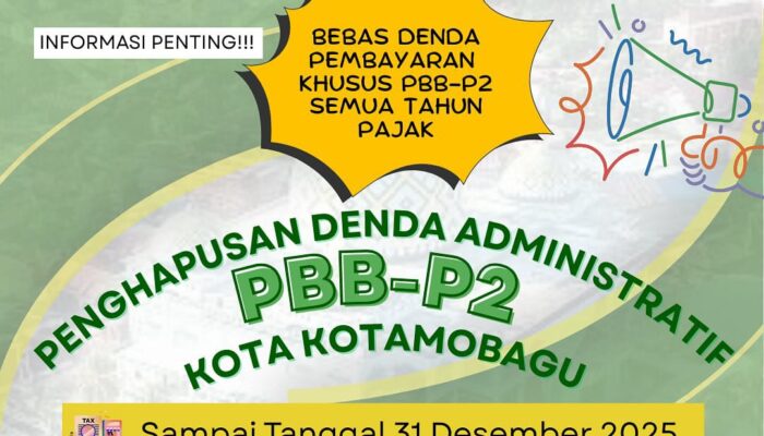 Warga Kotamobagu Bisa Bayar PBB Tanpa Denda, Berlaku Sampai Akhir 2025