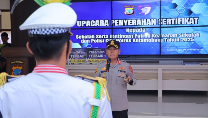 Kapolres Kotamobagu Apresiasi Pocil dan PKS Juara 1 Tingkat Polda Sulut
