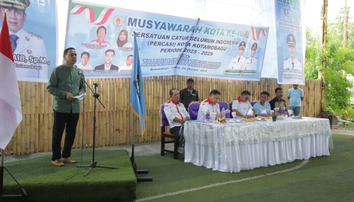 Wali Kota dr. Weny Gaib Buka Musyawarah Kota IV Percasi Kotamobagu