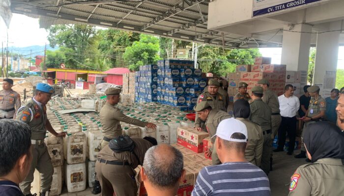 BREAKING NEWS: Ribuan Botol Miras Disita, Salah Satunya Milik Anggota DPRD Kotamobagu