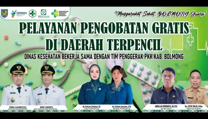 Dinkes Bolmong Bersama PKK Berikan pelayanan kesehatan gratis Untuk daerah terpencil 