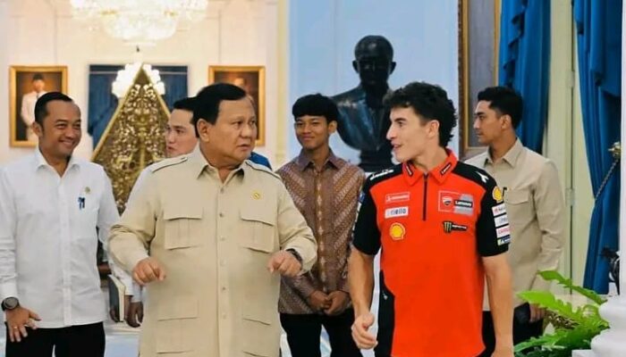 Presiden Prabowo Terima Kunjungan Juara Dunia MotoGP Marc Marquez dan Dua Pembalap Muda Indonesia