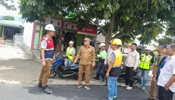 Bupati Yusra Tinjau Sejumlah Proyek Di Kecamatan Dumoga Tenggara Dan Dumoga Utara