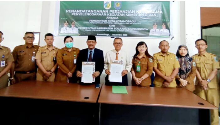 Pemkot Kotamobagu dan Pemkab Bolmong Jalin Kerja Sama di Bidang Kemetrologian