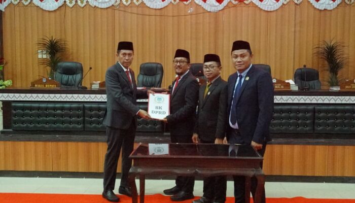 DPRD Bolsel Gelar Paripurna Penetapan 3 Usulan Ranperda