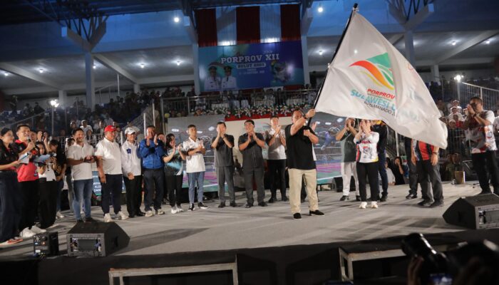 Wawali Kotamobagu Hadiri Penutupan Porprov XII Sulawesi Utara di Stadion Klabat