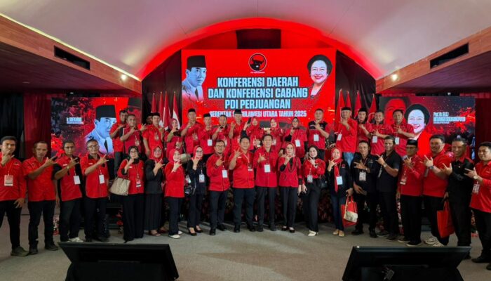 Konferda dan Konfercab PDI Perjuangan se-Sulut Resmi Dibuka, Iskandar Kamaru Kembali  Pimpin DPC PDI Perjuangan Bolsel