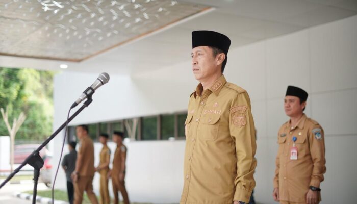 Bupati Iskandar Pimpin Apel Di RSUD Bolsel Ingatkan Pentingnya Pelayanan Kesehatan Masyarakat