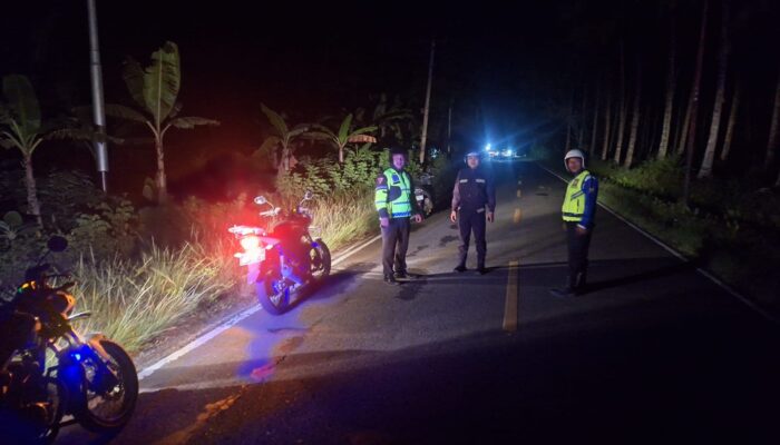 Satlantas Polres Bolsel Laksanakan Patroli Cegah Balap Liar Dan Knalpot Brong Di Bulan Suci Ramadhan