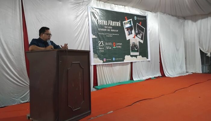Ketua Ikatan Alumni KPMIBM Bolmong Raya Sampaikan Sambutan